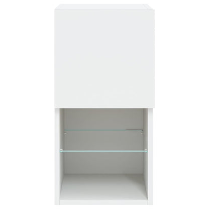 Tv Skříňky S Led Osvětlením 2 Ks Bílé 30,5 X 30 X 60 Cm