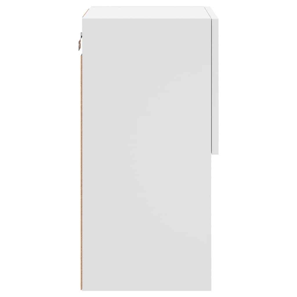 Tv Skříňky S Led Osvětlením 2 Ks Bílé 30,5 X 30 X 60 Cm