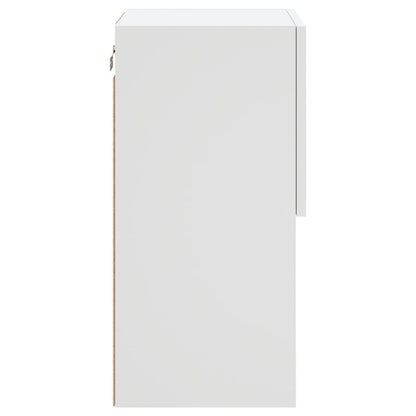Tv Skříňky S Led Osvětlením 2 Ks Bílé 30,5 X 30 X 60 Cm