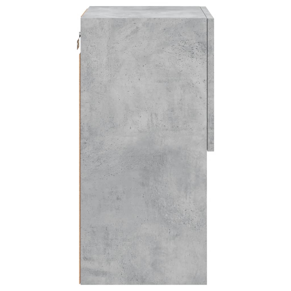Tv Skříňky S Led Osvětlením 2 Ks Betonově Šedé 30,5X30X60 Cm