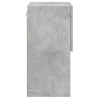 Tv Skříňky S Led Osvětlením 2 Ks Betonově Šedé 30,5X30X60 Cm