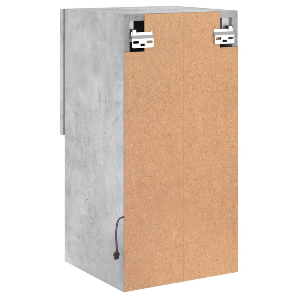 Tv Skříňky S Led Osvětlením 2 Ks Betonově Šedé 30,5X30X60 Cm