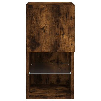 Tv Skříňky S Led Osvětlením 2 Ks Kouřový Dub 30,5 X 30 X 60 Cm