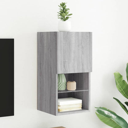 Tv Skříňka S Led Osvětlením Šedá Sonoma 40,5 X 30 X Šedá Sonoma