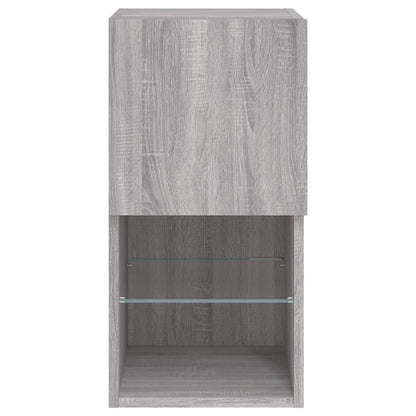 Tv Skříňky S Led Osvětlením 2 Ks Šedé Sonoma 30,5 X 30 X 60 Cm