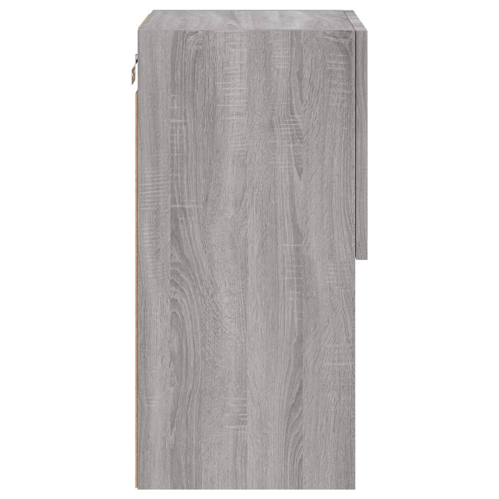 Tv Skříňky S Led Osvětlením 2 Ks Šedé Sonoma 30,5 X 30 X 60 Cm