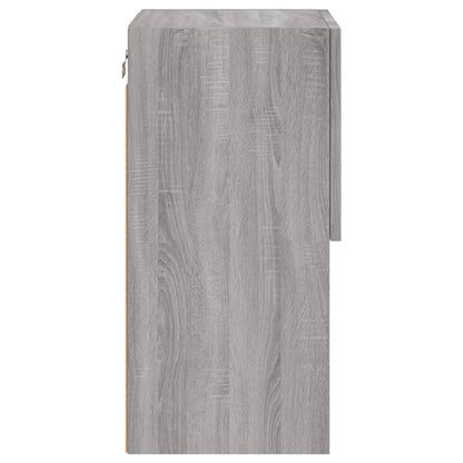 Tv Skříňky S Led Osvětlením 2 Ks Šedé Sonoma 30,5 X 30 X 60 Cm
