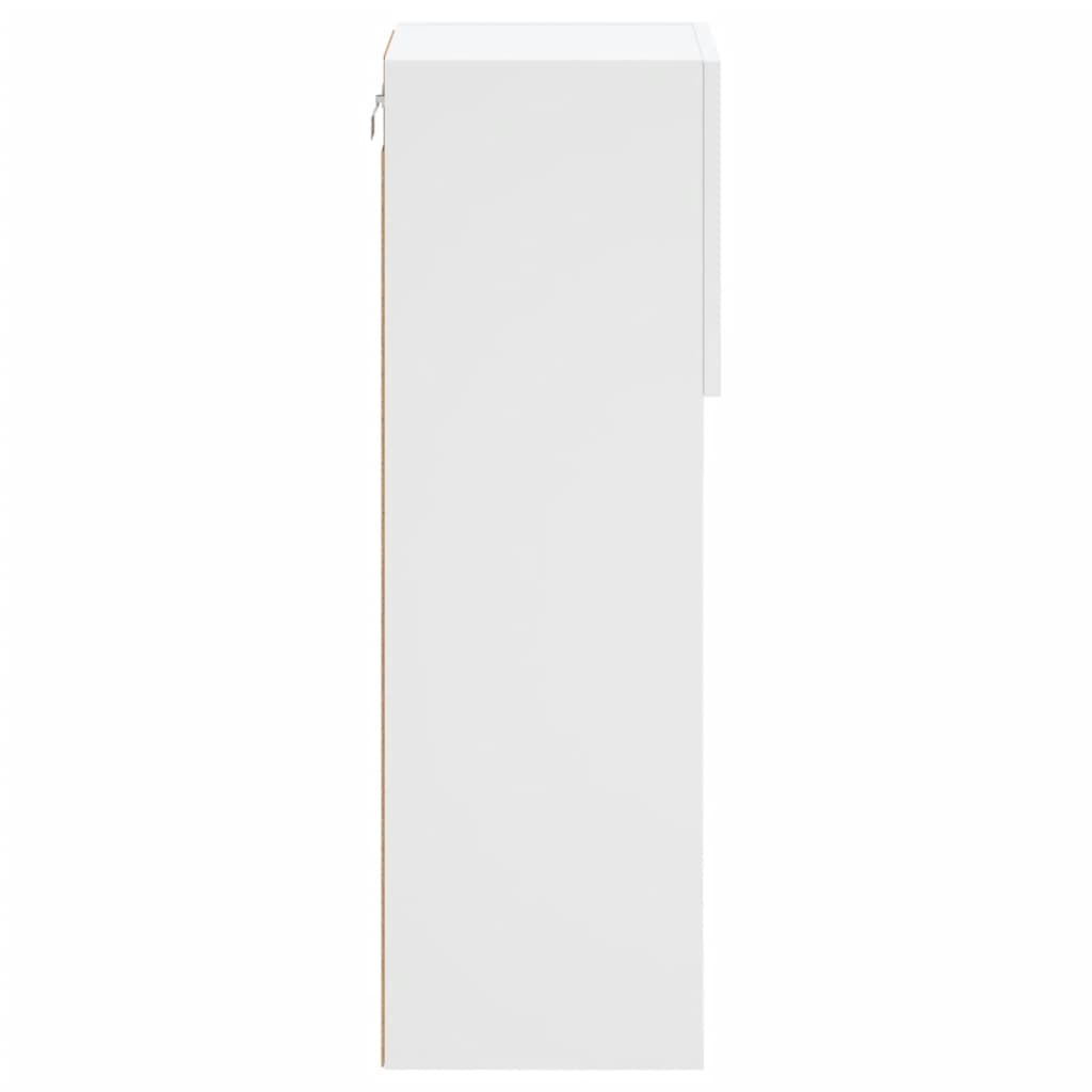 Tv Skříňka S Led Osvětlením Bílá 30,5 X 30 X 90 Cm