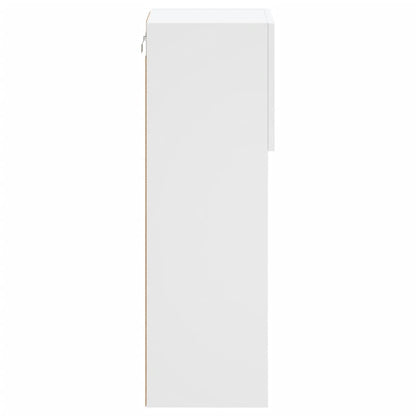 Tv Skříňka S Led Osvětlením Bílá 30,5 X 30 X 90 Cm