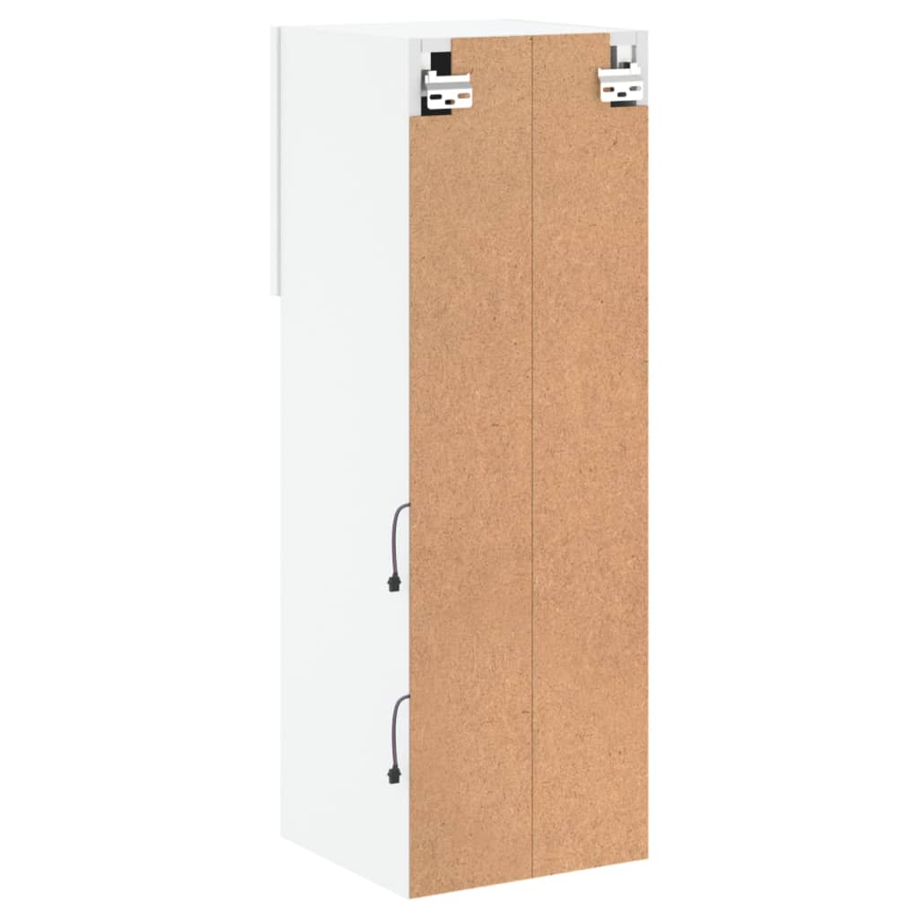 Tv Skříňka S Led Osvětlením Bílá 30,5 X 30 X 90 Cm