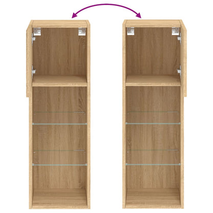 Tv Skříňka S Led Osvětlením Dub Sonoma 30,5 X 30 X 90