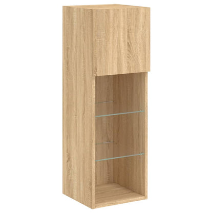 Tv Skříňka S Led Osvětlením Dub Sonoma 30,5 X 30 X 90