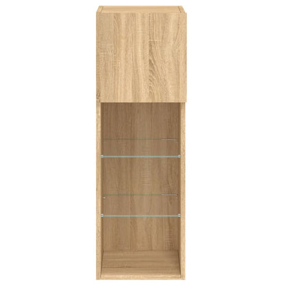 Tv Skříňka S Led Osvětlením Dub Sonoma 30,5 X 30 X 90