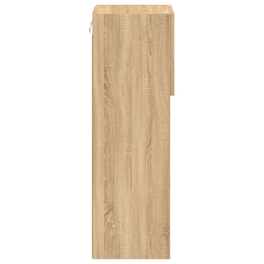 Tv Skříňky S Led Osvětlením 2 Ks Dub Sonoma 30,5 X 30 X 90 Cm