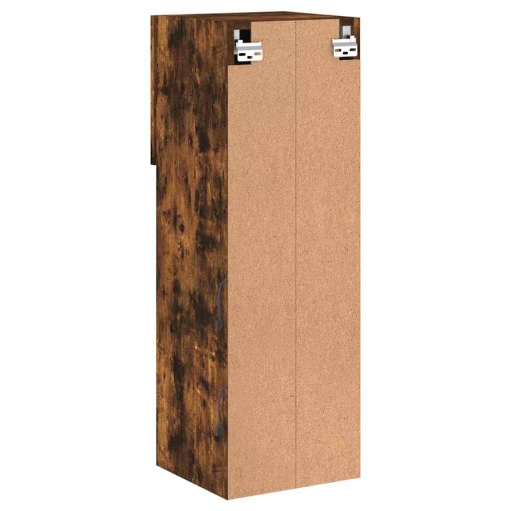 Tv Skříňka S Led Osvětlením Kouřový Dub 30,5 X 30 X 90 Cm