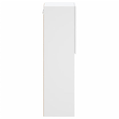 Tv Skříňka S Led Osvětlením Bílá 30,5 X 30 X 102 Cm