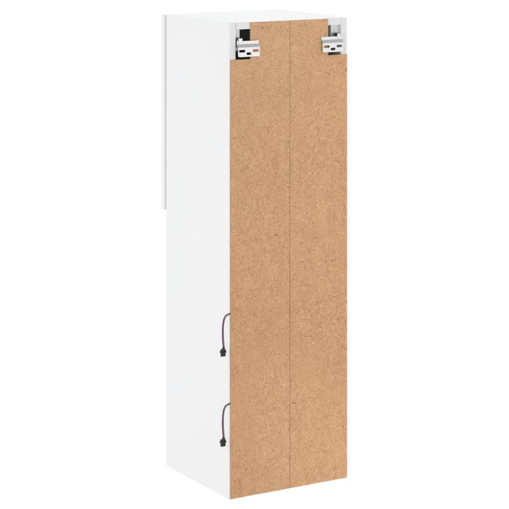 Tv Skříňka S Led Osvětlením Bílá 30,5 X 30 X 102 Cm