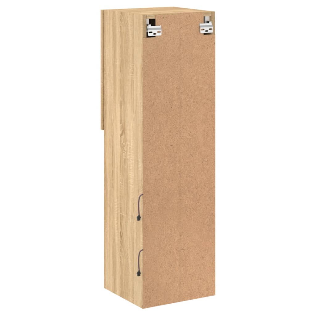 Tv Skříňky S Led Osvětlením 2 Ks Dub Sonoma 30,5 X 30 X 102 Cm