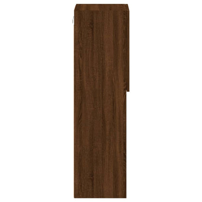 Tv Skříňka S Led Osvětlením Hnědý Dub 30,5 X 30 X 102 Cm
