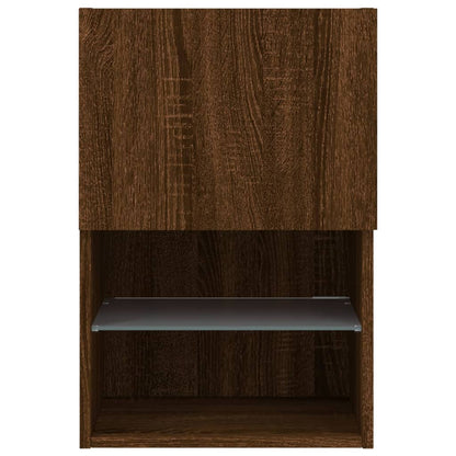 Tv Skříňka S Led Osvětlením Hnědý Dub 40,5 X 30 X 60 Cm