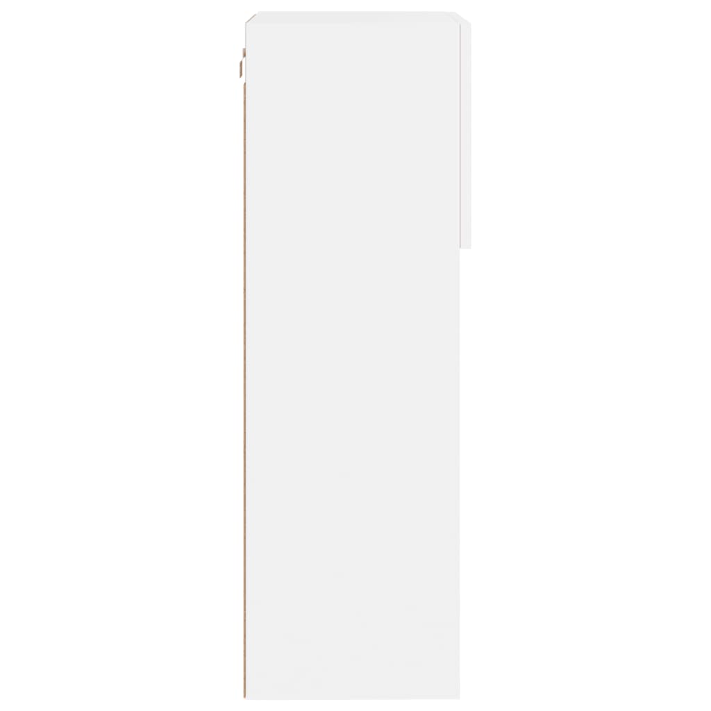 Tv Skříňka S Led Osvětlením Bílá 40,5 X 30 X 90 Cm