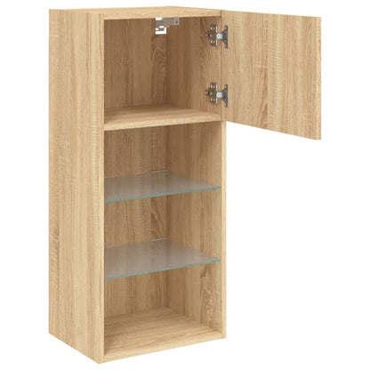 Tv Skříňka S Led Osvětlením Dub Sonoma 40,5 X 30 X 90 Cm