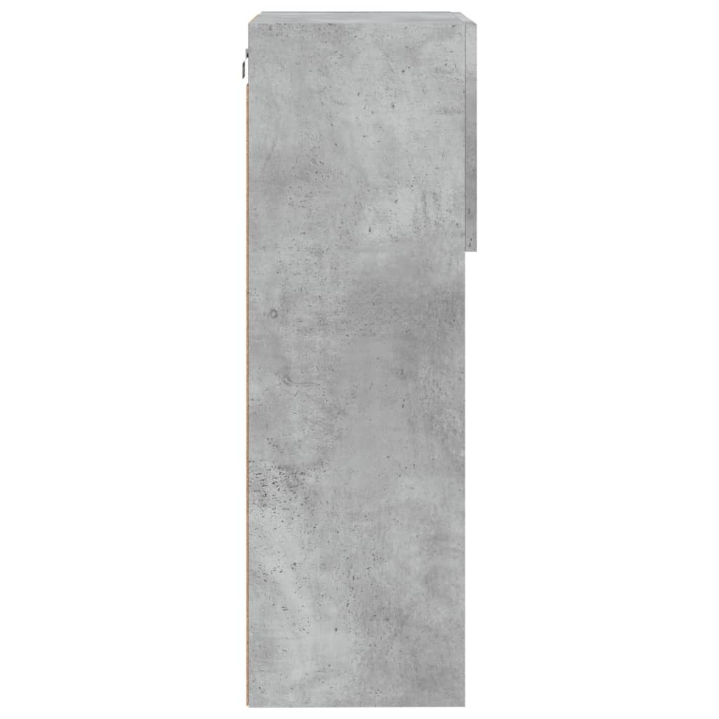 Tv Skříňka S Led Osvětlením Betonově Šedá 40,5 X 30 X 90 Cm