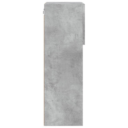 Tv Skříňka S Led Osvětlením Betonově Šedá 40,5 X 30 X 90 Cm