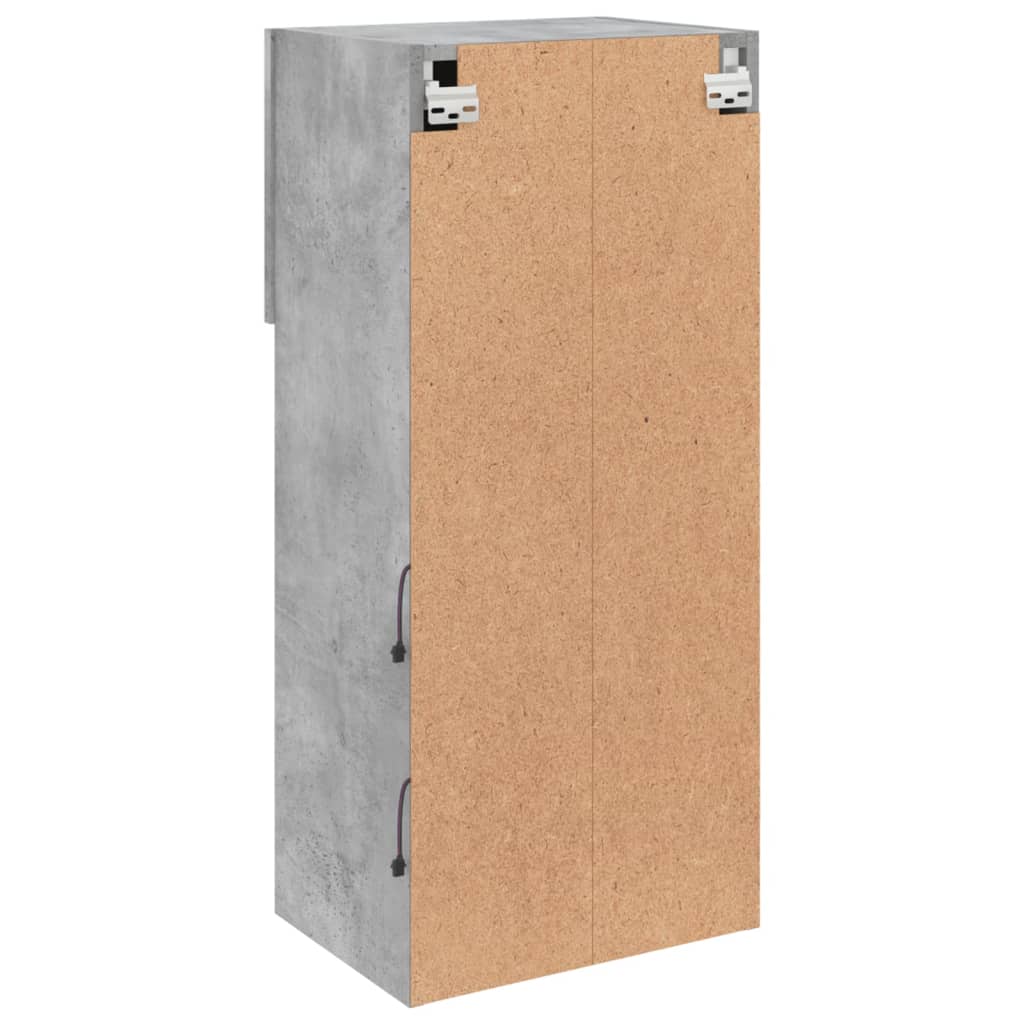 Tv Skříňka S Led Osvětlením Betonově Šedá 40,5 X 30 X 90 Cm
