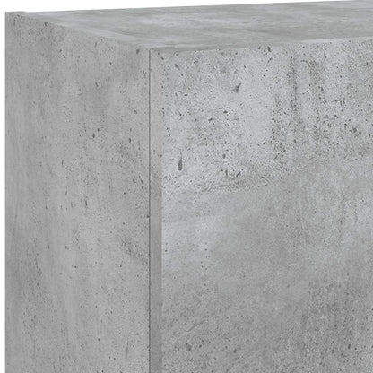 Tv Skříňka S Led Osvětlením Betonově Šedá 40,5 X 30 X 90 Cm