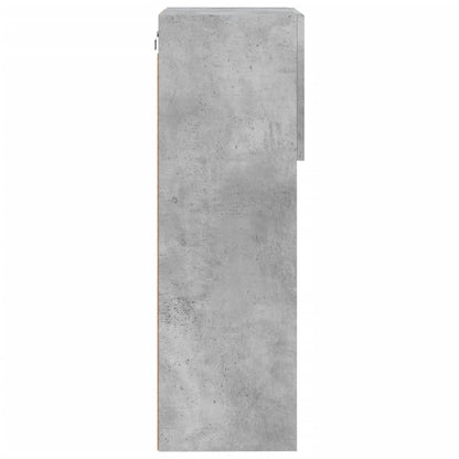 Tv Skříňky S Led Osvětlením 2 Ks Betonově Šedé 40,5X30X90 Cm