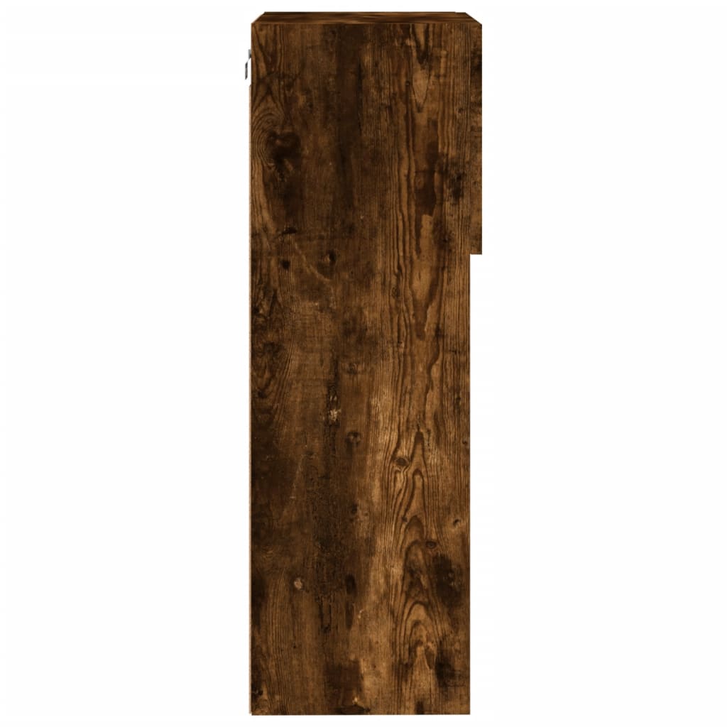 Tv Skříňky S Led Osvětlením 2 Ks Kouřový Dub 40,5 X 30 X 90 Cm