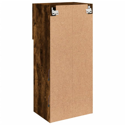 Tv Skříňky S Led Osvětlením 2 Ks Kouřový Dub 40,5 X 30 X 90 Cm