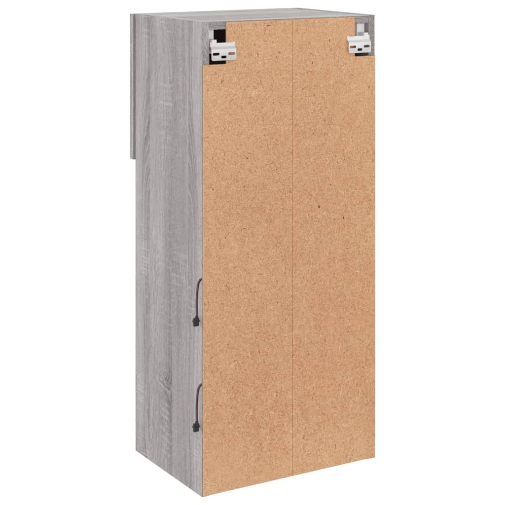 Tv Skříňky S Led Osvětlením 2 Ks Šedé Sonoma 40,5 X 30 X 90 Cm