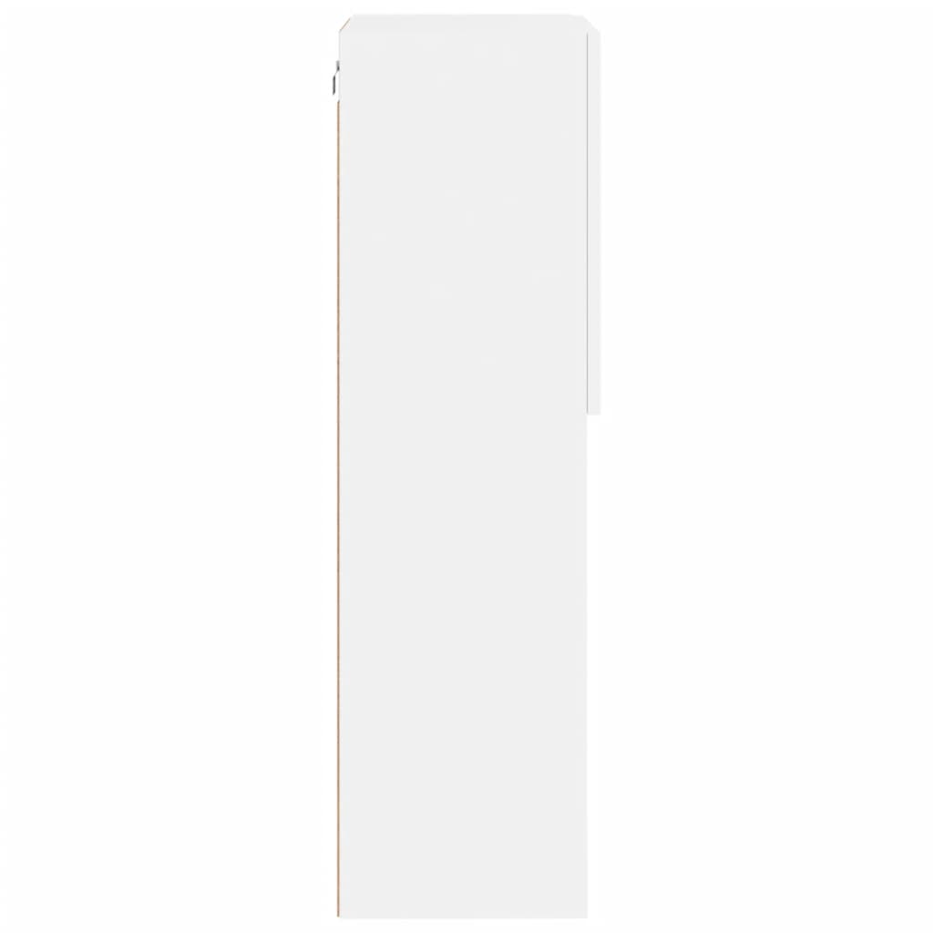Tv Skříňka S Led Osvětlením Bílá 40,5 X 30 X 102 Cm