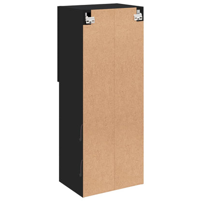Tv Skříňka S Led Osvětlením Černá 40,5 X 30 X 102 Cm