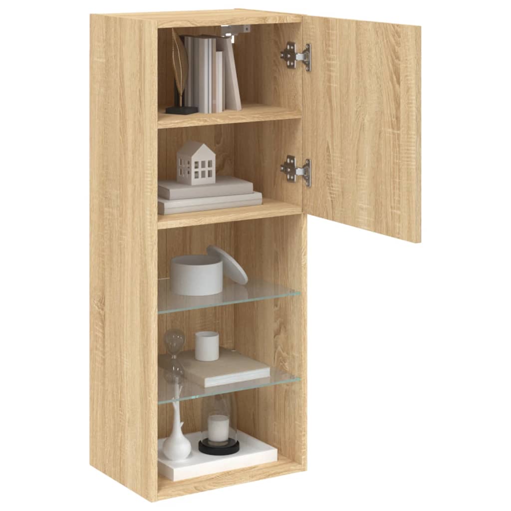 Tv Skříňka S Led Osvětlením Dub Sonoma 40,5 X 30 X 102 Cm