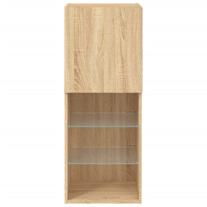 Tv Skříňka S Led Osvětlením Dub Sonoma 40,5 X 30 X 102 Cm