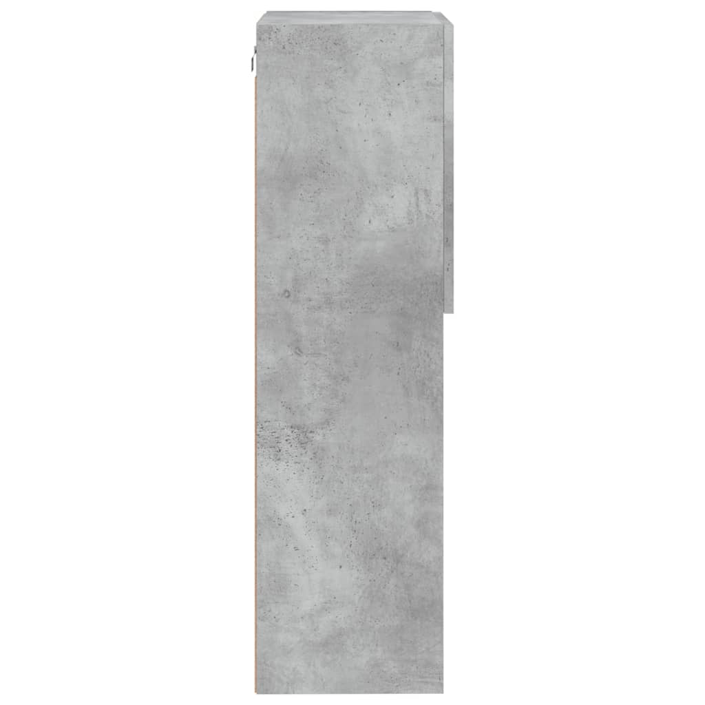 Tv Skříňka S Led Osvětlením Betonově Šedá 40,5 X 30 X 102 Cm