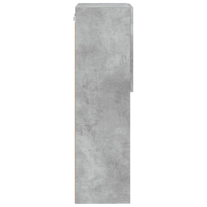 Tv Skříňka S Led Osvětlením Betonově Šedá 40,5 X 30 X 102 Cm