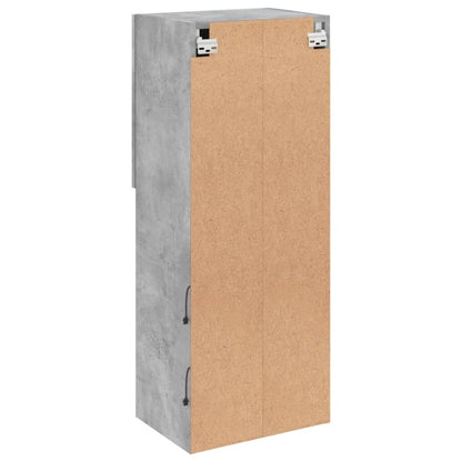 Tv Skříňka S Led Osvětlením Betonově Šedá 40,5 X 30 X 102 Cm