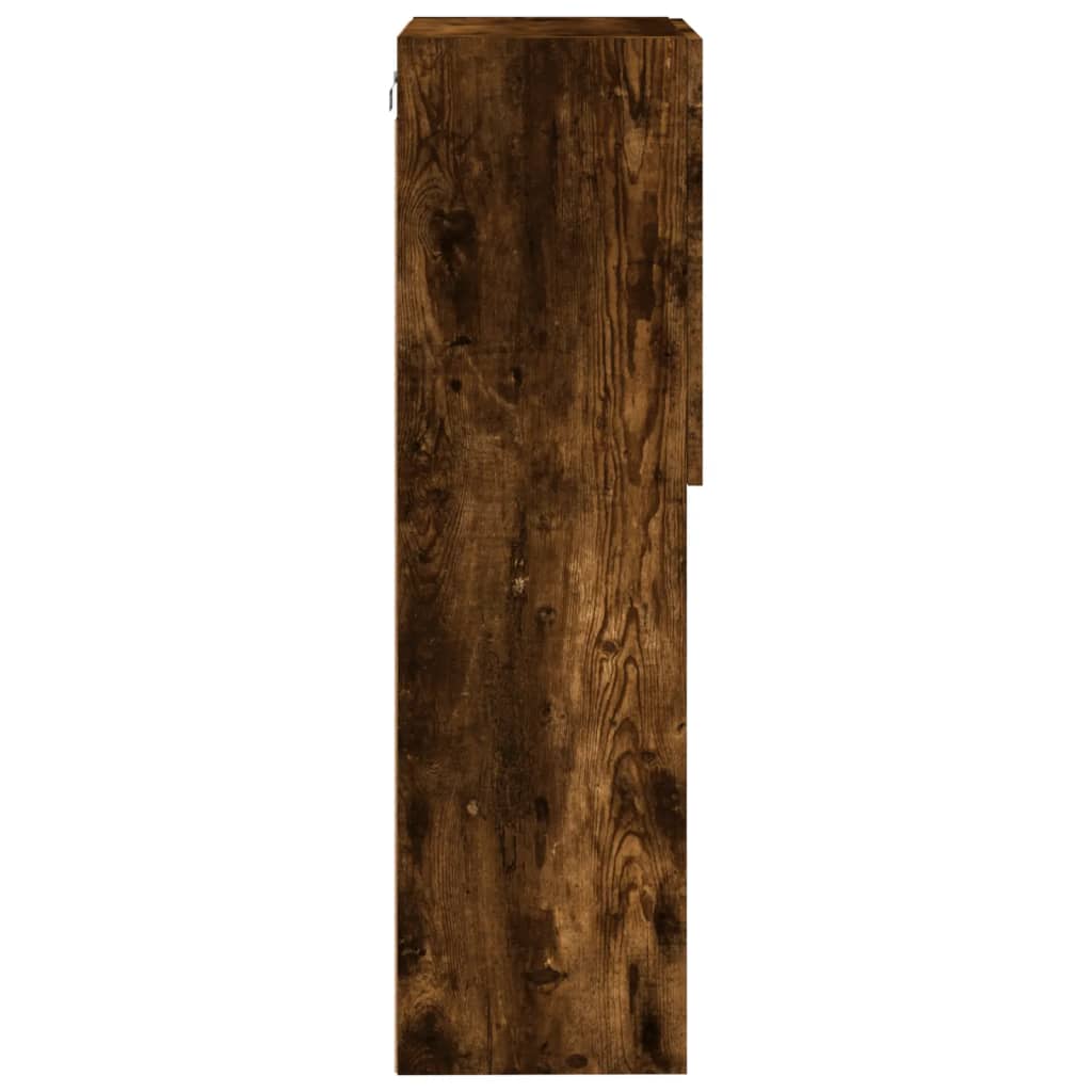 Tv Skříňka S Led Osvětlením Kouřový Dub 40,5 X 30 X 102 Cm