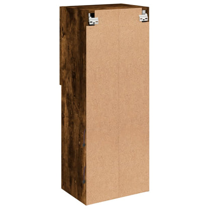Tv Skříňka S Led Osvětlením Kouřový Dub 40,5 X 30 X 102 Cm