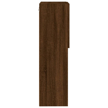 Tv Skříňka S Led Osvětlením Hnědý Dub 40,5 X 30 X 102 Cm