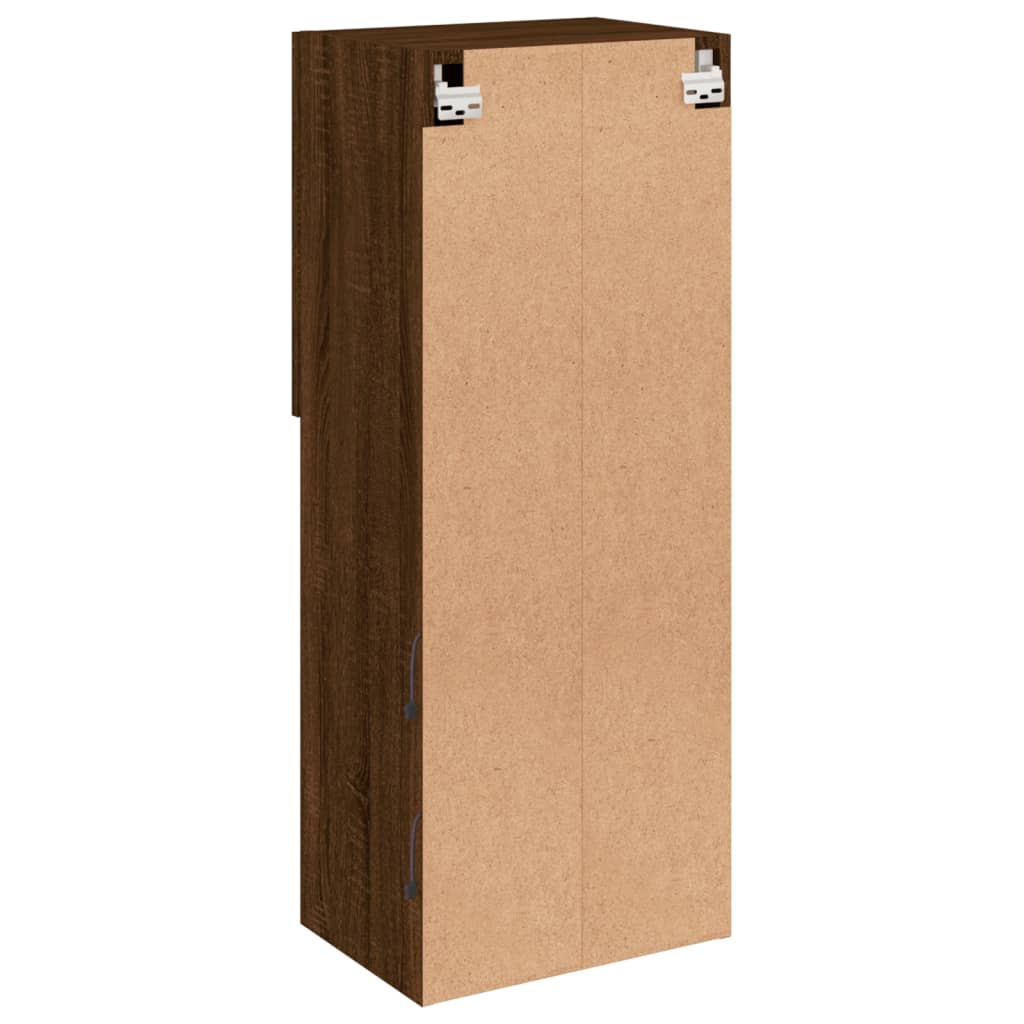 Tv Skříňka S Led Osvětlením Hnědý Dub 40,5 X 30 X 102 Cm