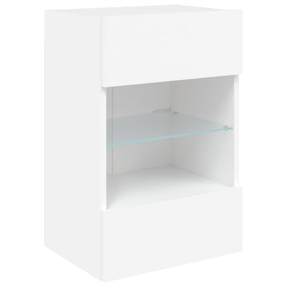 Nástěnná Tv Skříňka S Led Osvětlením 40 X 30 X 60,5 Cm