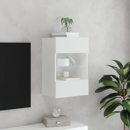 Nástěnná Tv Skříňka S Led Osvětlením 40 X 30 X 60,5 Cm