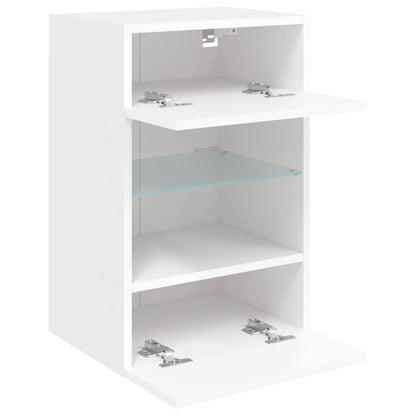 Nástěnná Tv Skříňka S Led Osvětlením 40 X 30 X 60,5 Cm