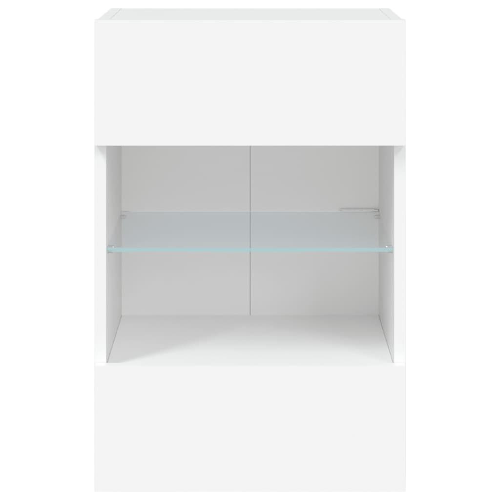 Nástěnná Tv Skříňka S Led Osvětlením 40 X 30 X 60,5 Cm