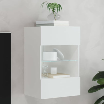 Nástěnná Tv Skříňka S Led Osvětlením 40 X 30 X 60,5 Cm